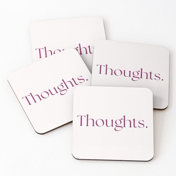 Item preview, Thoughts – Minimal Typography Text Design designed and sold by KleanGirlAesthetics.