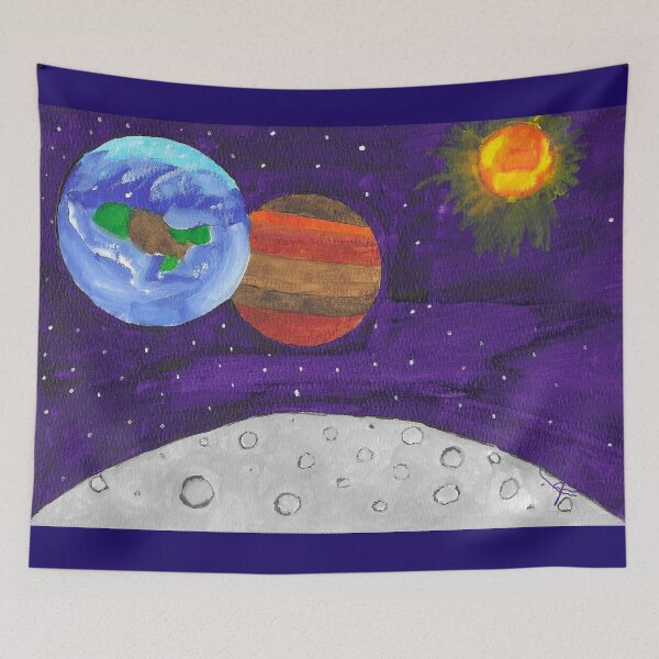 Item preview, Andromeda — Sci‑Fi Space Watercolor Art - Original artwork by John Ganger designed and sold by Jganger.