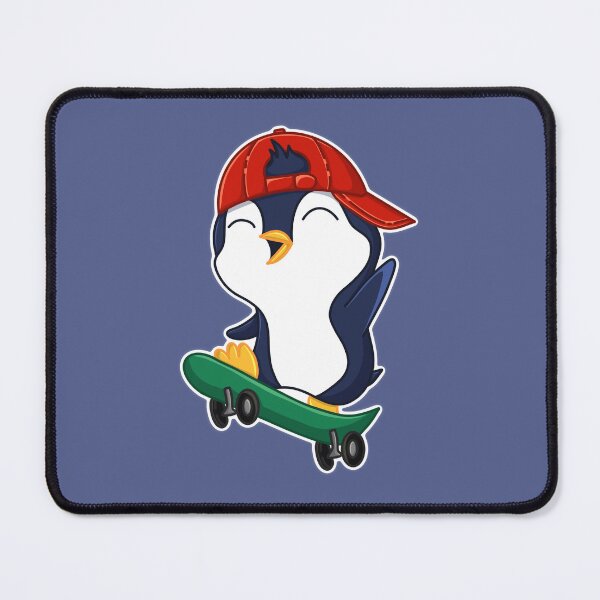 Item preview, Penguin on a skateboard designed and sold by CakeyDoesArt.