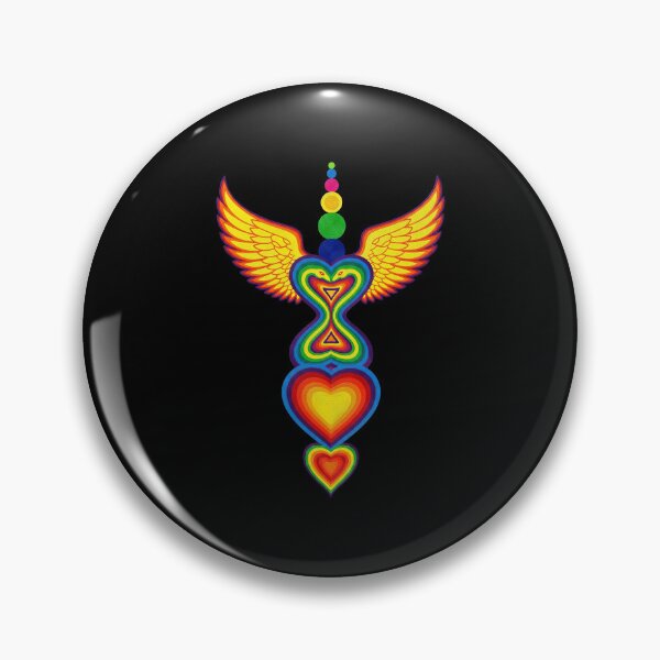 Item preview,  Spiritual Chakra Heart with Rainbow Wings Meditation  designed and sold by TeeARTHY.