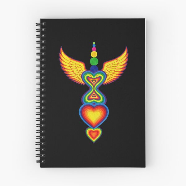 Item preview,  Spiritual Chakra Heart with Rainbow Wings Meditation  designed and sold by TeeARTHY.