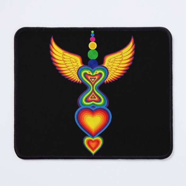 Item preview,  Spiritual Chakra Heart with Rainbow Wings Meditation  designed and sold by TeeARTHY.