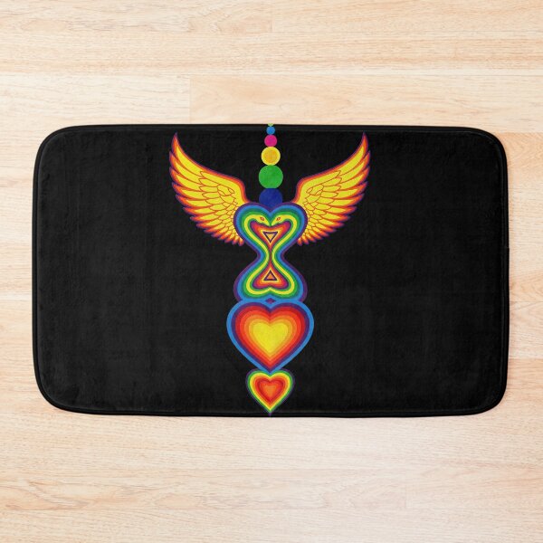 Item preview,  Spiritual Chakra Heart with Rainbow Wings Meditation  designed and sold by TeeARTHY.