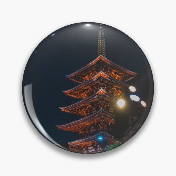 Item preview, Five-Story Pagoda of Sensō-ji – Tokyo Night Temple designed and sold by Paddyism.