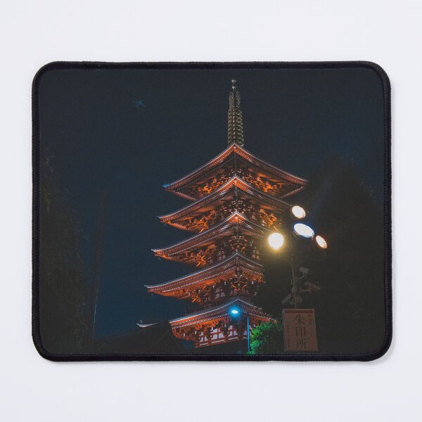 Item preview, Five-Story Pagoda of Sensō-ji – Tokyo Night Temple designed and sold by Paddyism.