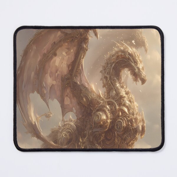Item preview, Celestial Clockwork Dragon | Golden Steampunk Titan designed and sold by Moonvale Studio.