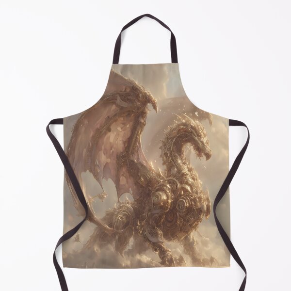 Item preview, Celestial Clockwork Dragon | Golden Steampunk Titan designed and sold by Moonvale Studio.