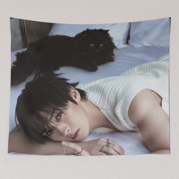 Item preview, Lee Know cats Soonie Doongie Dori Minho Stray Kids Stay skz skzoo han changbin bang chan hyunjin felix seungmin IN kpop 5 star dominate world tour poster designed and sold by Kpop-Noona.