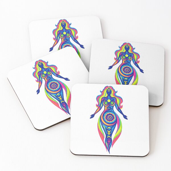 Item preview, Cosmic Nature Goddess with Vibrant Aura Forest Scene designed and sold by TeeARTHY.