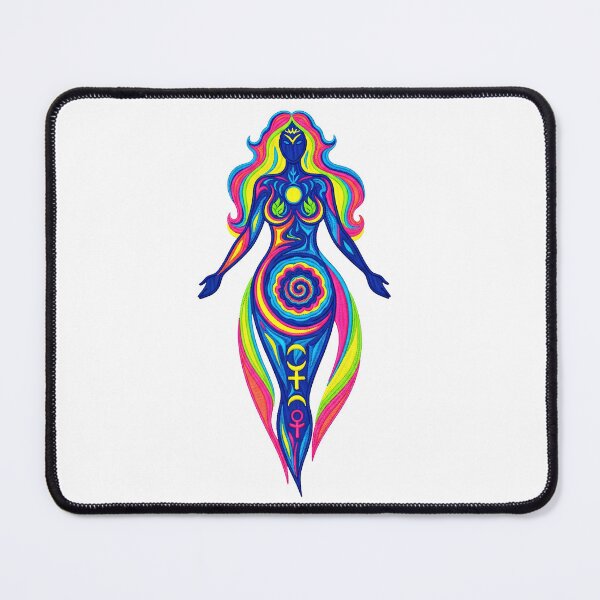 Item preview, Cosmic Nature Goddess with Vibrant Aura Forest Scene designed and sold by TeeARTHY.