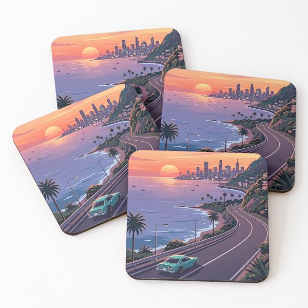 Item preview, Night City: Tokyo Coastal Drive '93 designed and sold by Vibe Station.