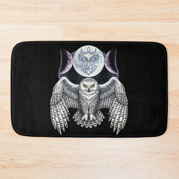 Item preview, Snow Owl with Triple Moon Goddess Celestial Art designed and sold by TeeARTHY.