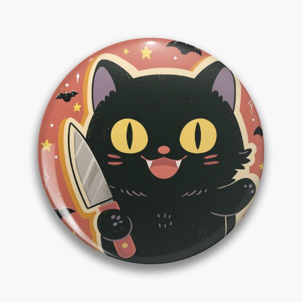 Item preview, Murderous Cat With Knife Funny Black Cat Meme designed and sold by Region.