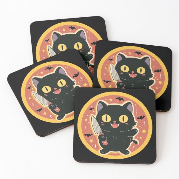 Item preview, Murderous Cat With Knife Funny Black Cat Meme designed and sold by Region.