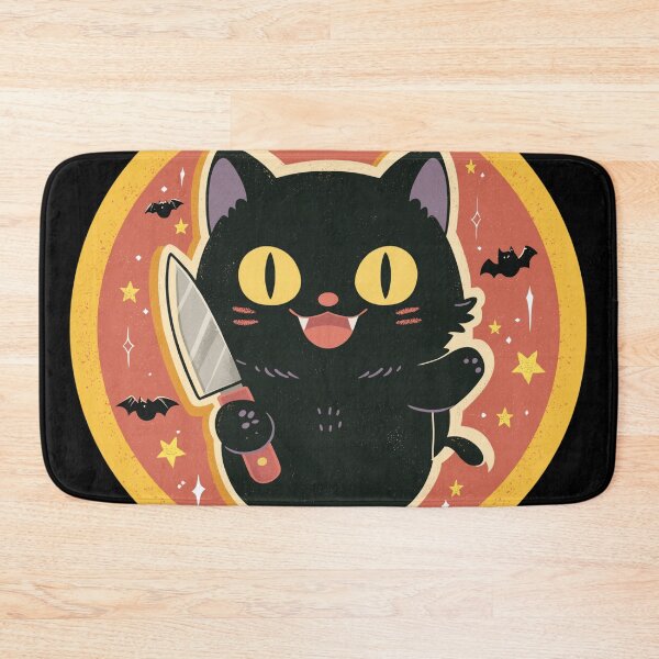 Item preview, Murderous Cat With Knife Funny Black Cat Meme designed and sold by Region.