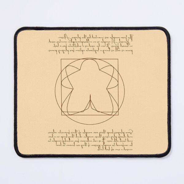 Item preview, Vitruvian meeple with origin text designed and sold by HeathWayPrints.