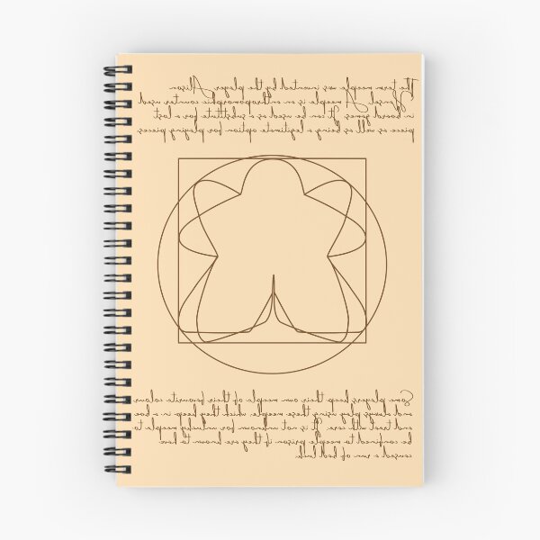 Item preview, Vitruvian meeple with origin text designed and sold by HeathWayPrints.
