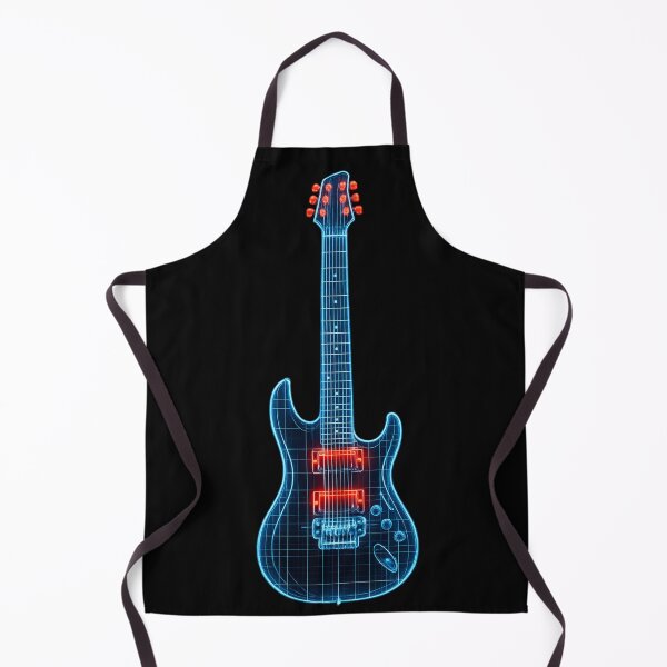 Item preview, Futuristic Guitar Blueprint designed and sold by ThoughtsInTheOpen.