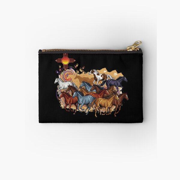 Item preview, Stampede of Wild Horses with Native American Symbols designed and sold by TeeARTHY.