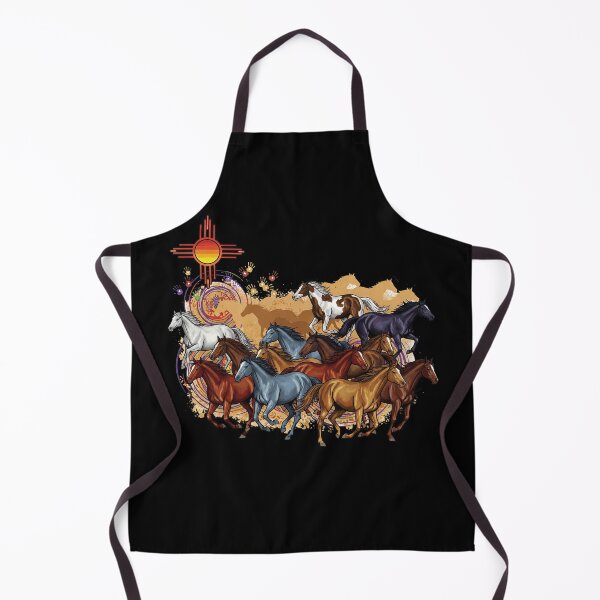Item preview, Stampede of Wild Horses with Native American Symbols designed and sold by TeeARTHY.