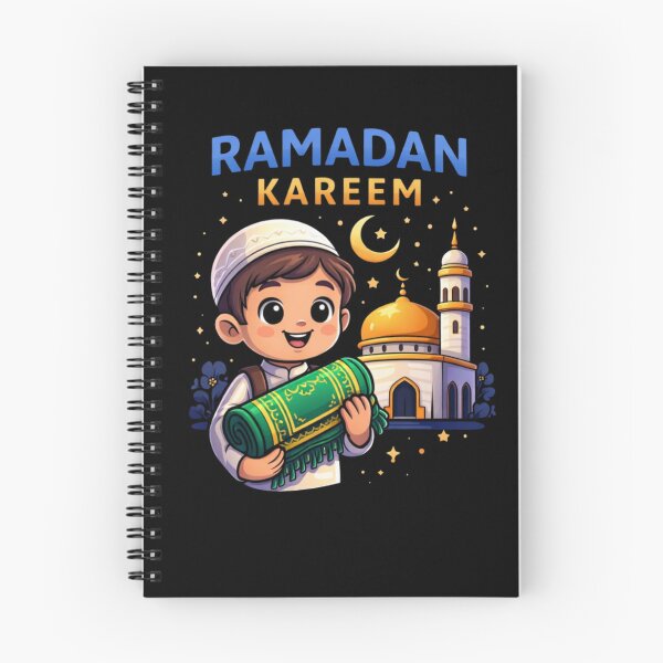 Item preview, Ramadan Kareem Cute Muslim Kid With Prayer Rug & Mosque designed and sold by bilal sibgui.