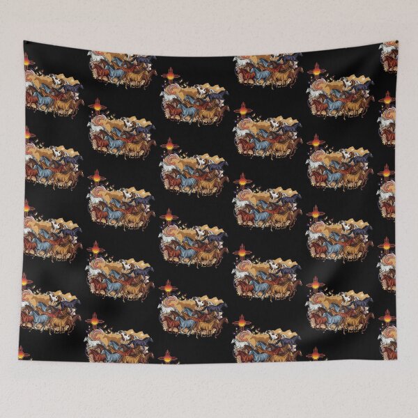 Item preview, Stampede of Wild Horses with Native American Symbols designed and sold by TeeARTHY.