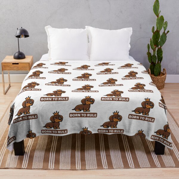 Item preview, Born to Rule – Funny Dachshund Crown Shirt for Doxie Lovers designed and sold by EvolvCustoms.