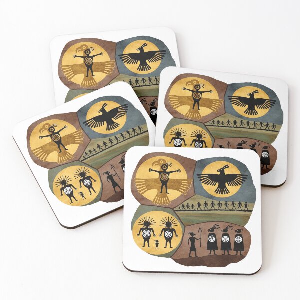 Item preview, Indigenous Petroglyph Art Symbols and Tribal Figures designed and sold by TeeARTHY.