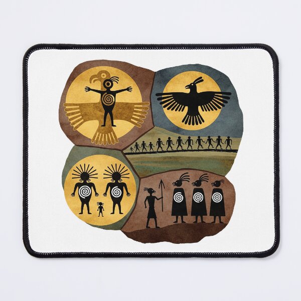 Item preview, Indigenous Petroglyph Art Symbols and Tribal Figures designed and sold by TeeARTHY.