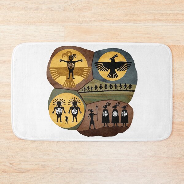 Item preview, Indigenous Petroglyph Art Symbols and Tribal Figures designed and sold by TeeARTHY.