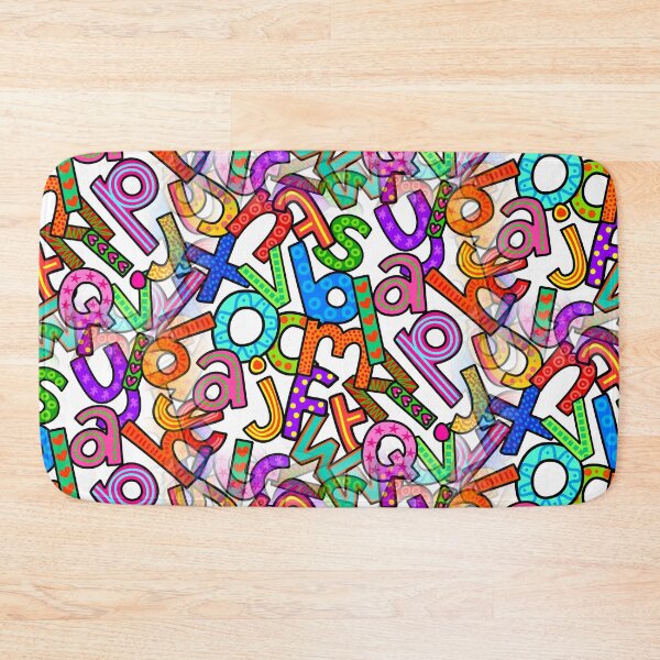 Item preview, Doodle Lowercase Alphabet Pattern designed and sold by Prawny.