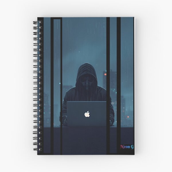 Item preview, Rebel hacker on rooftop under data rain 2 designed and sold by Neon G.