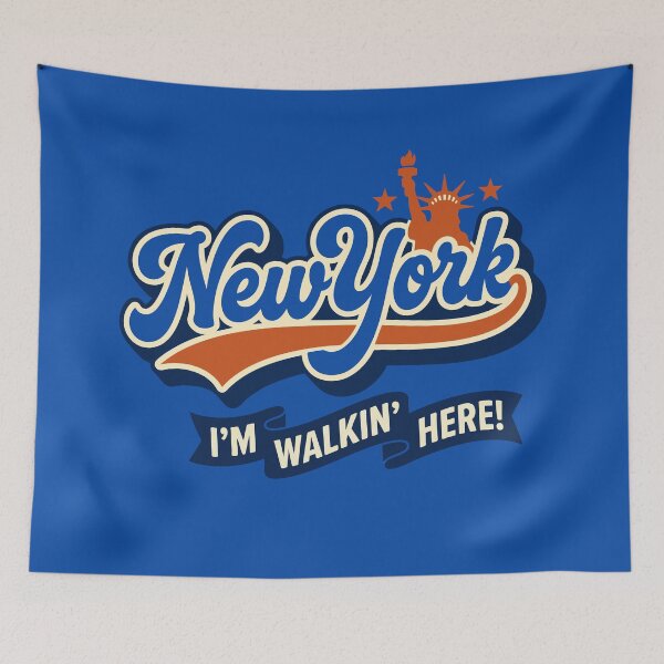 Item preview, Nueva York retro "¡Aquí estoy caminando!" Vintage designed and sold by Cozy-Old-Pub.