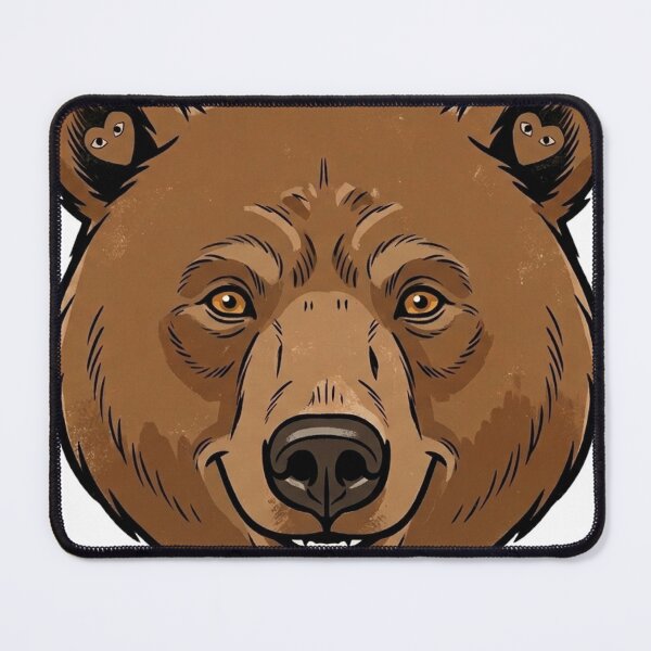Item preview, Bear face happy designed and sold by LEANBOY.