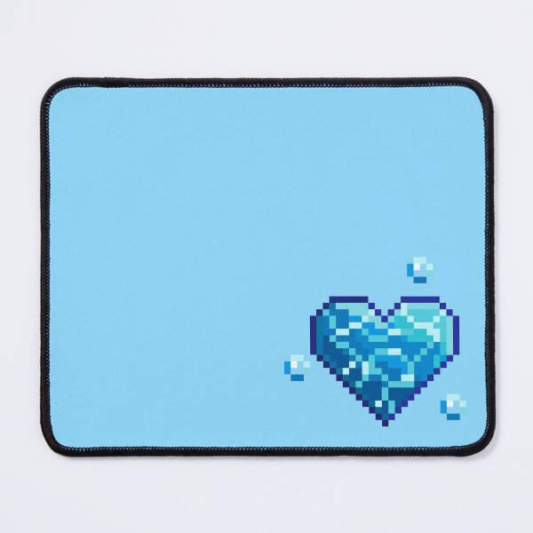 Item preview, Pixel Art Water Heart designed and sold by ThePixelatedOne.