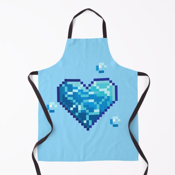 Item preview, Pixel Art Water Heart designed and sold by ThePixelatedOne.