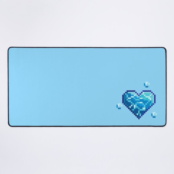 Item preview, Pixel Art Water Heart designed and sold by ThePixelatedOne.
