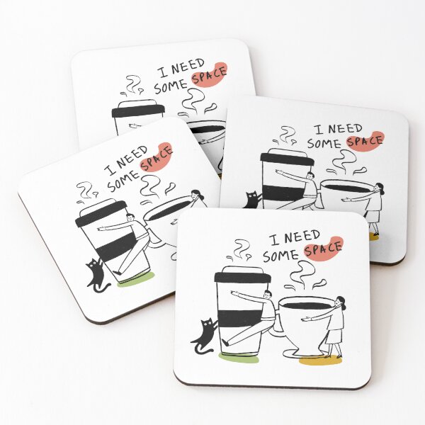 Item preview, I Need Some Space Coffee Illustration designed and sold by Rosenthal Studio Kreativo.