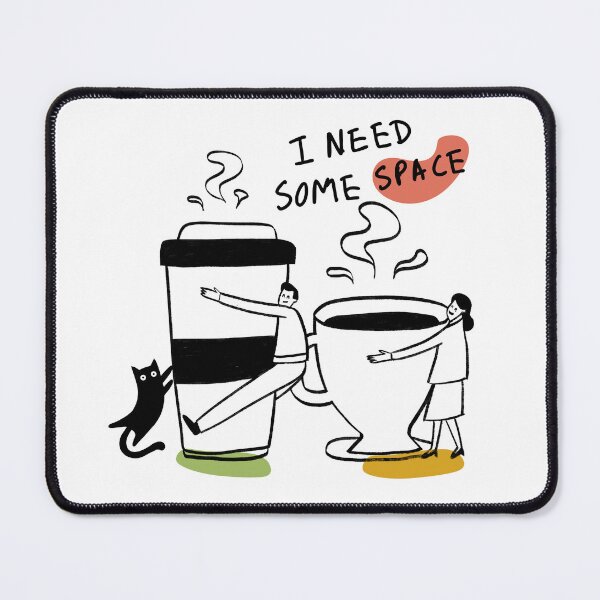 Item preview, I Need Some Space Coffee Illustration designed and sold by Rosenthal Studio Kreativo.