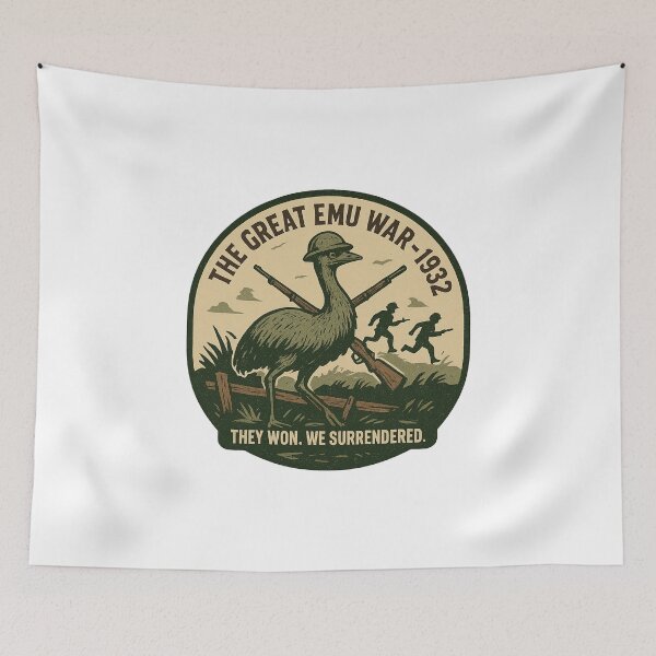 Item preview, The Great Emu War - 1932 designed and sold by HistoriQuips.