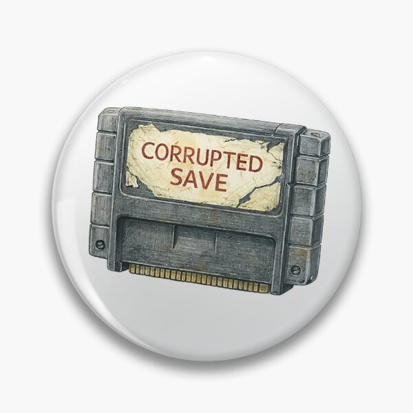 Item preview, Retro Game Cartridge – Corrupted Save Sticker Illustration designed and sold by Felixuss.