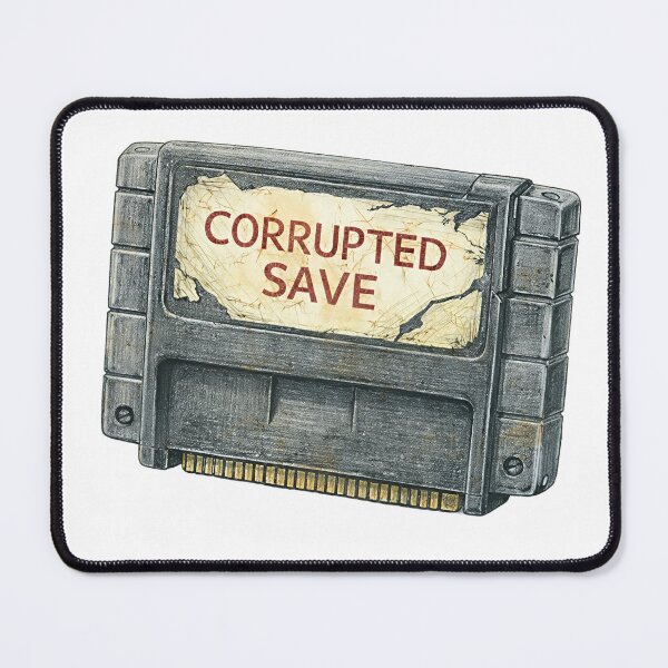Item preview, Retro Game Cartridge – Corrupted Save Sticker Illustration designed and sold by Felixuss.