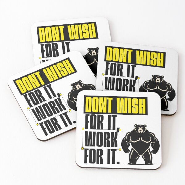 Item preview, Don’t Wish For It – Work For It Motivation designed and sold by ByZimbo.