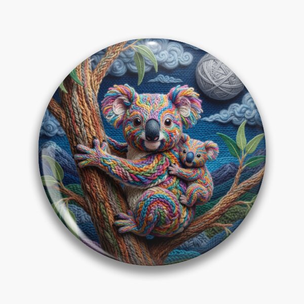 Item preview, Yarn Koala and Joey in Yarn Eucalyptus Tree designed and sold by Tridentulus.