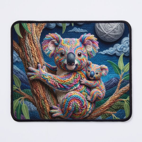 Item preview, Yarn Koala and Joey in Yarn Eucalyptus Tree designed and sold by Tridentulus.