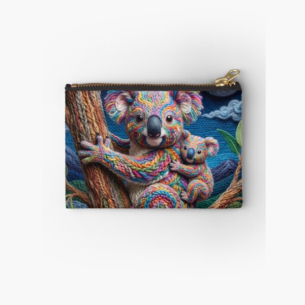 Item preview, Yarn Koala and Joey in Yarn Eucalyptus Tree designed and sold by Tridentulus.