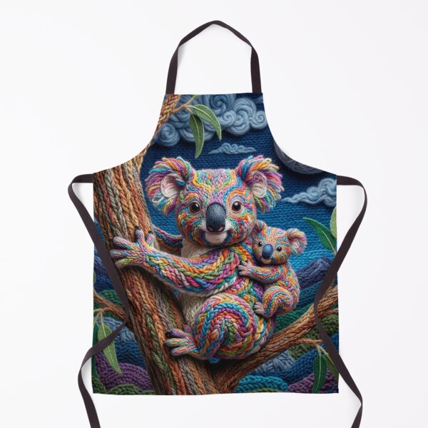 Item preview, Yarn Koala and Joey in Yarn Eucalyptus Tree designed and sold by Tridentulus.