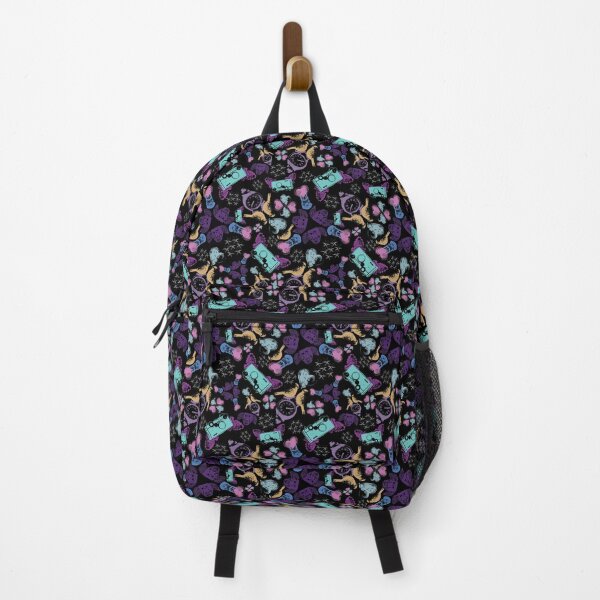 Item preview, Travel Snapshots Scatter Jewel Tones on Black designed and sold by Digitalmyth's Designs.