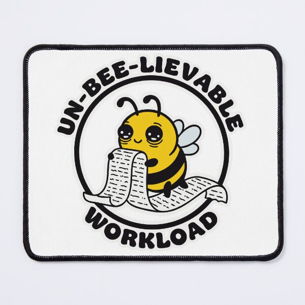Item preview, Feeling Overloaded Small Bee with Too Much to Do Tee designed and sold by Crafft Nest.