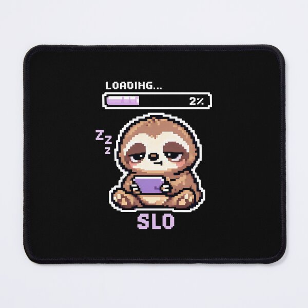 Item preview, Loading Sloth Pixel Art Funny Retro Design designed and sold by SplashTastic.